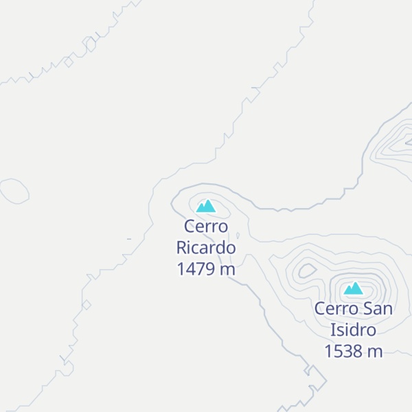Map of Cerro Ricardo