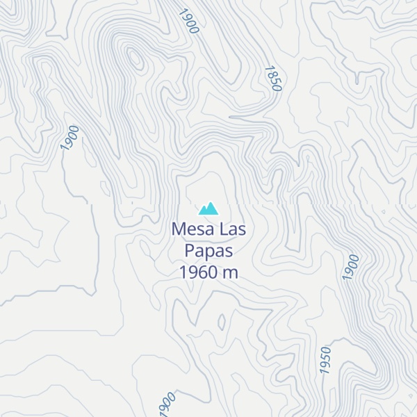 Map of Mesa Las Papas