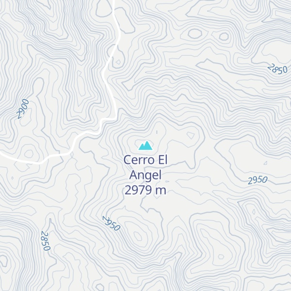 Map of Cerro El Angel