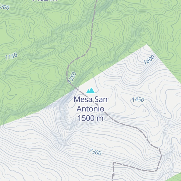 Map of Mesa San Antonio