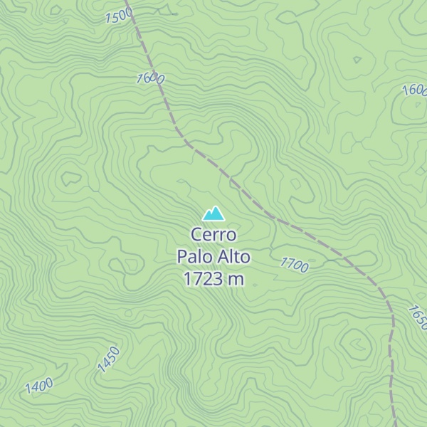 Map of Cerro Palo Alto