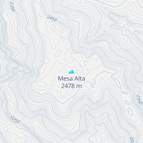 Map of Mesa Alta