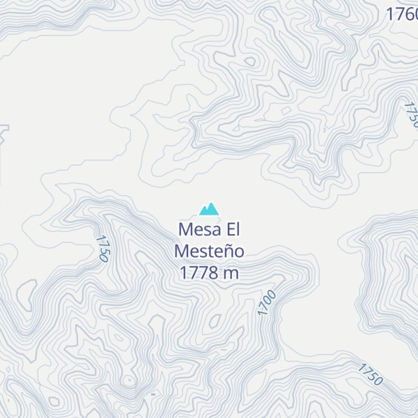Map of Mesa El Mesteño
