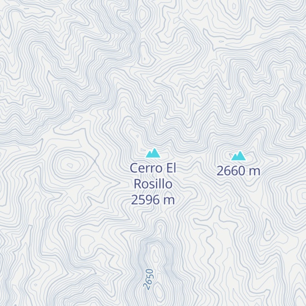Map of Cerro El Rosillo