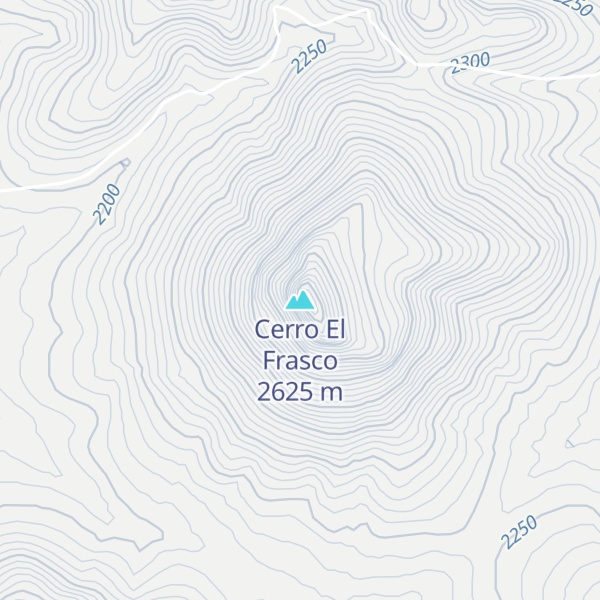 Map of Cerro El Frasco