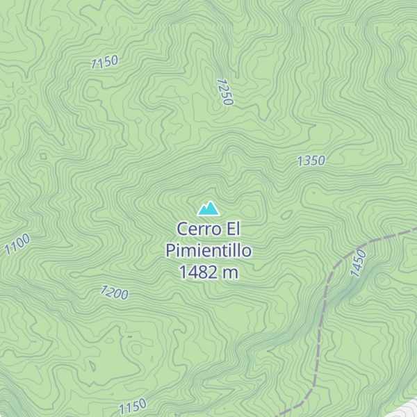 Map of Cerro El Pimientillo