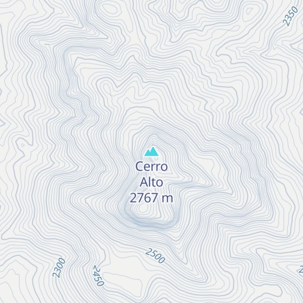Map of Cerro Alto