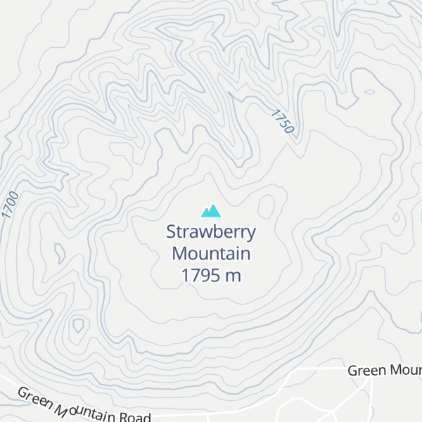 Map of Strawberry Mountain