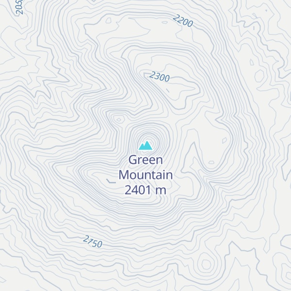 Map of Green Mountain