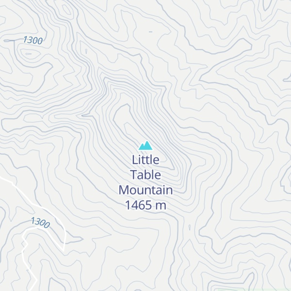Map of Little Table Mountain