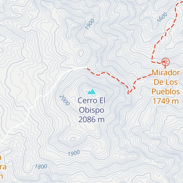 Map of Cerro El Obispo