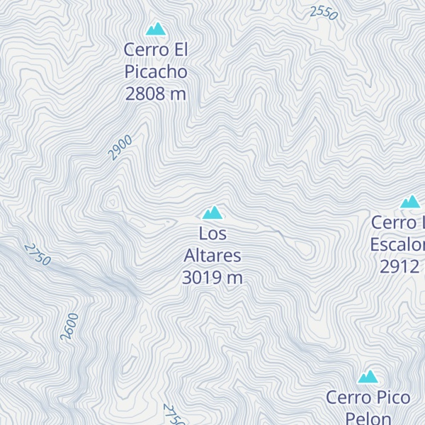 Map of Los Altares