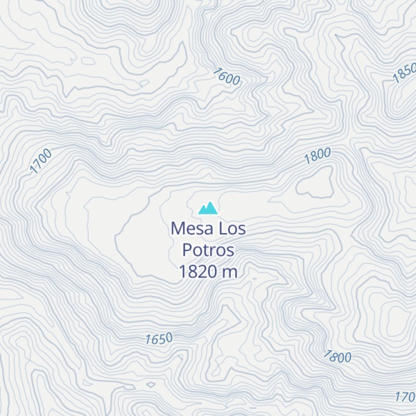 Map of Mesa Los Potros
