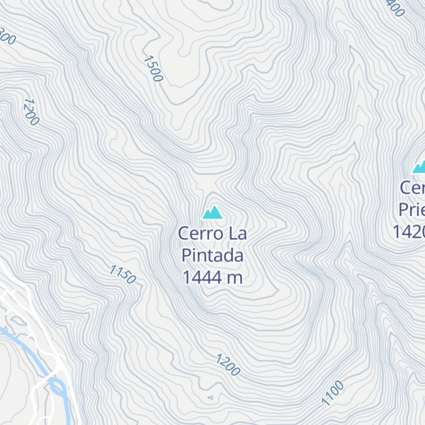 Map of Cerro La Pintada