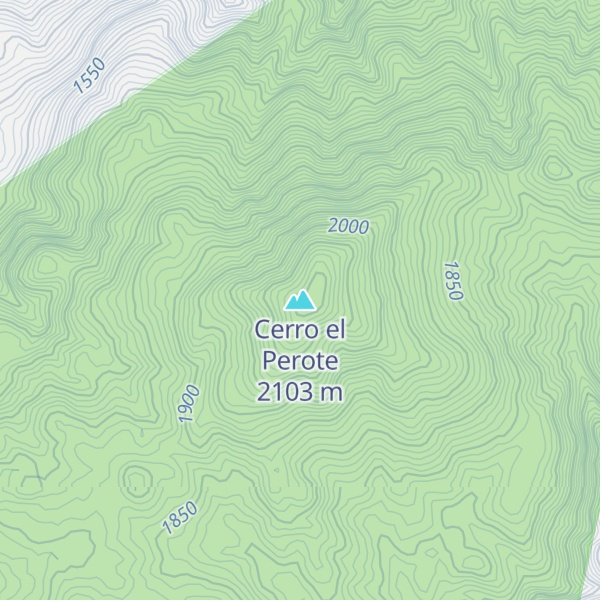 Map of Cerro el Perote