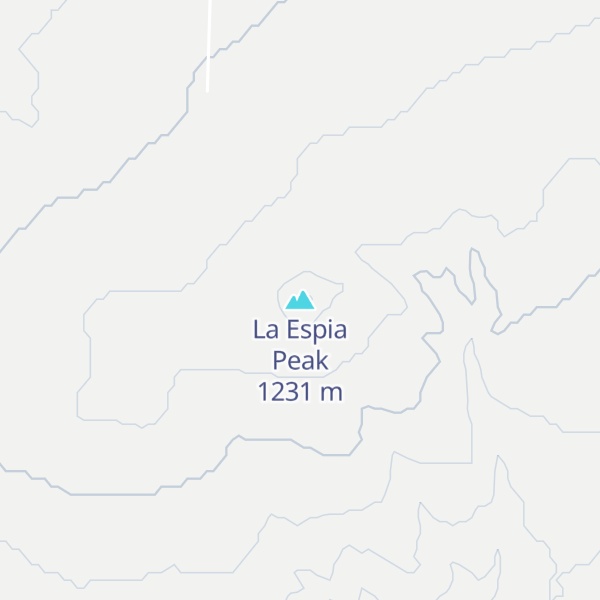 Map of La Espia Peak