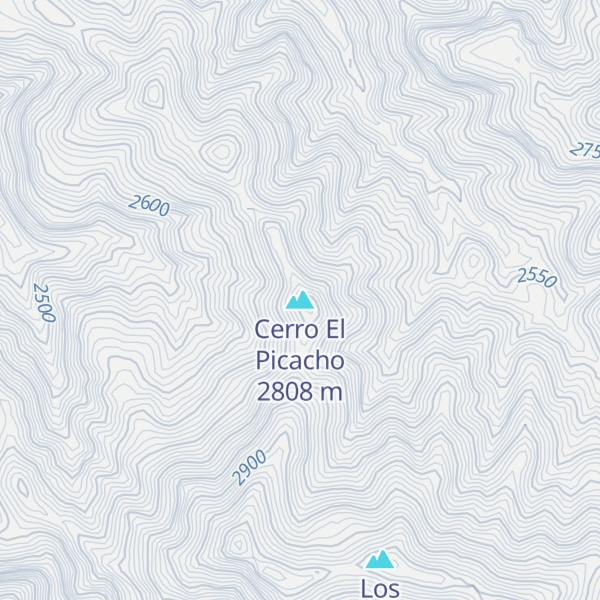 Map of Cerro El Picacho