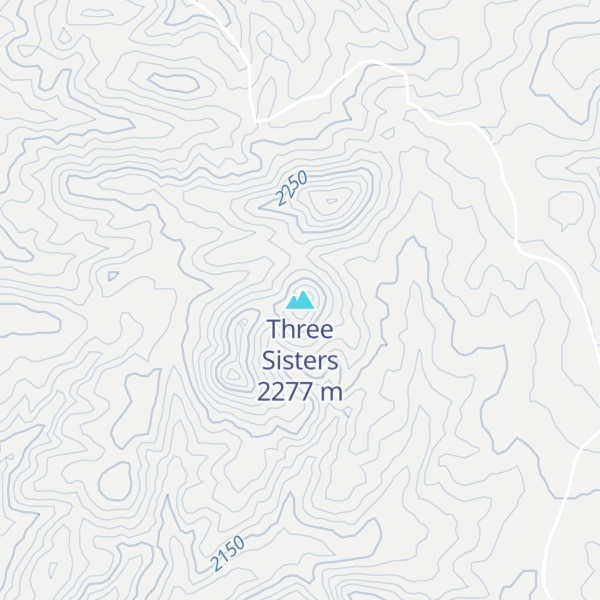 Map of Three Sisters