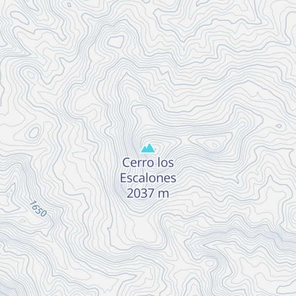 Map of Cerro los Escalones