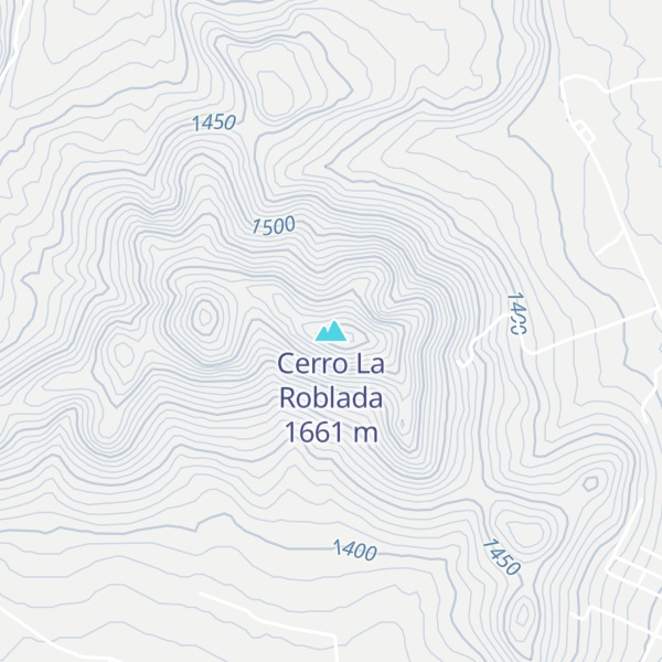 Map of Cerro La Roblada