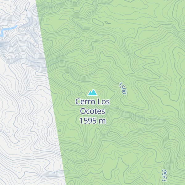 Map of Cerro Los Ocotes