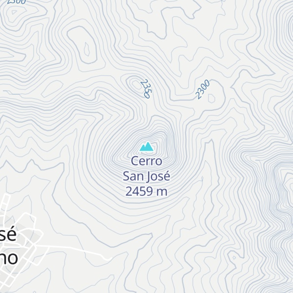 Map of Cerro San José