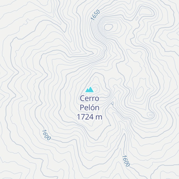 Map of Cerro Pelón