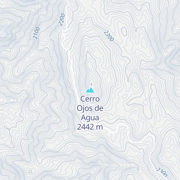 Map of Cerro Ojos de Agua