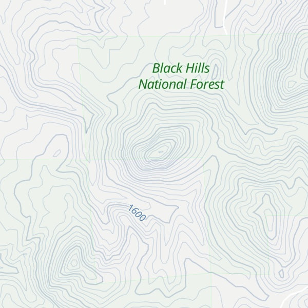 Map of Hooker Peak
