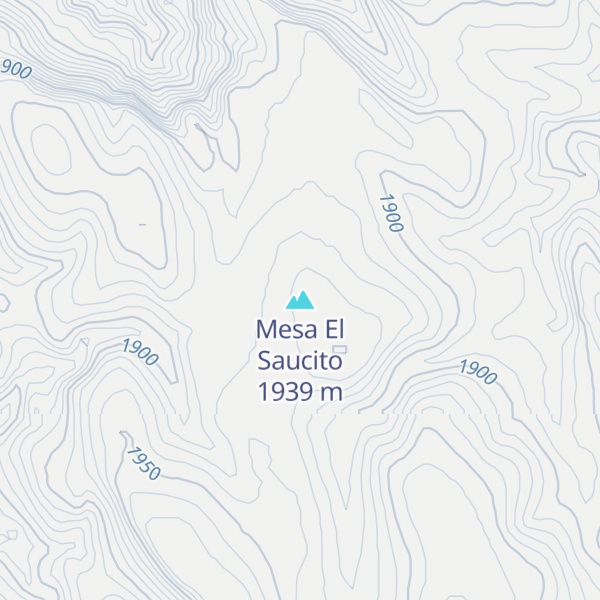 Map of Mesa El Saucito