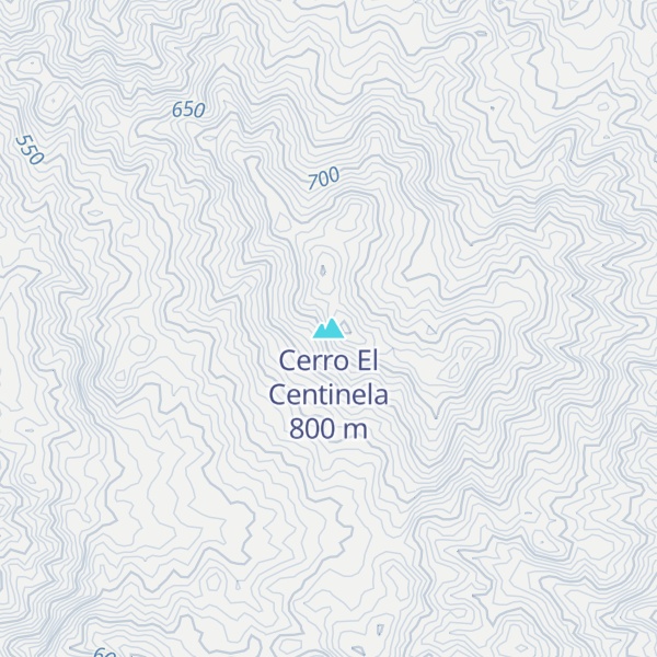Map of Cerro El Centinela