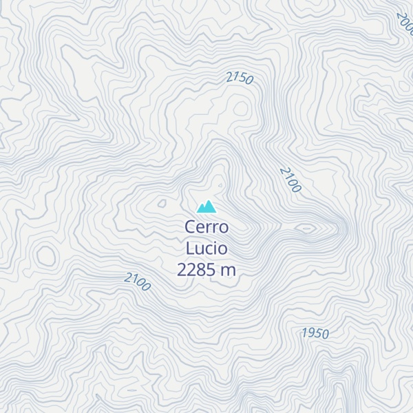 Map of Cerro Lucio