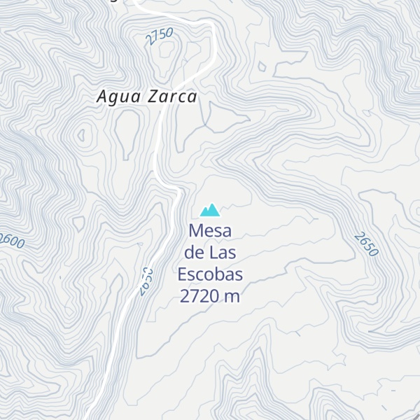 Map of Mesa de Las Escobas