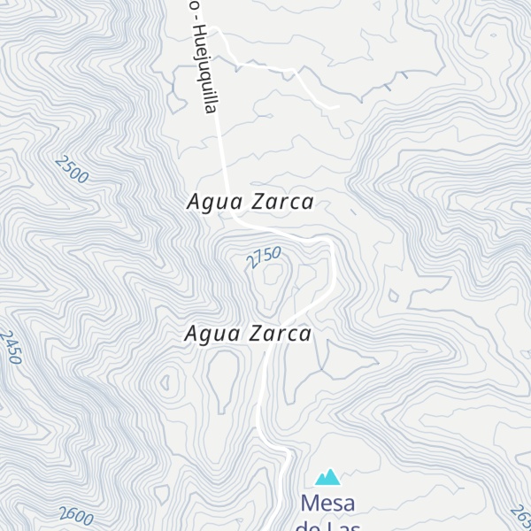 Map of Cerro Bajío Prieto