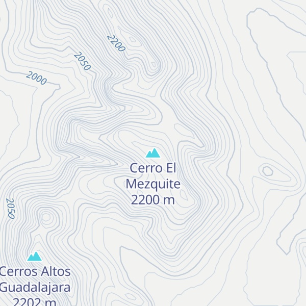 Map of Cerro El Mezquite