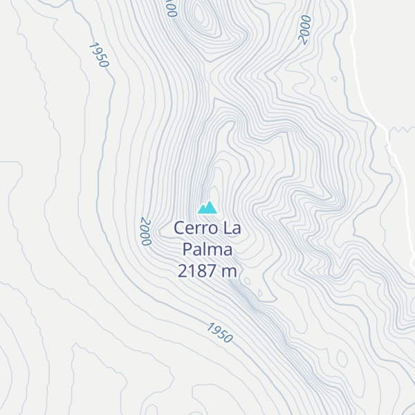 Map of Cerro La Palma