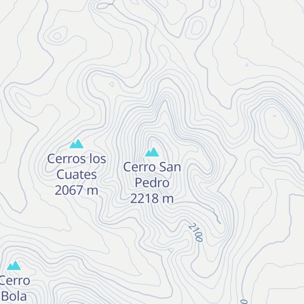 Map of Cerro San Pedro