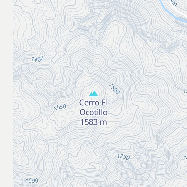 Map of Cerro El Ocotillo
