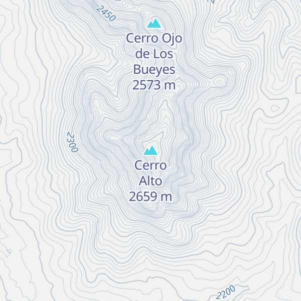 Map of Cerro Alto