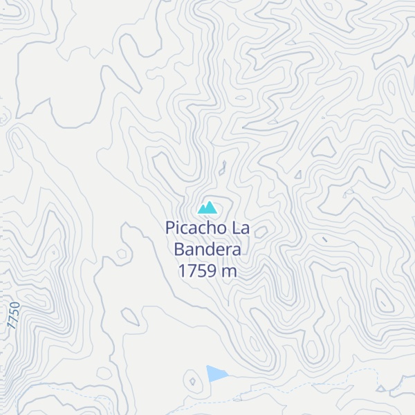 Map of Picacho La Bandera
