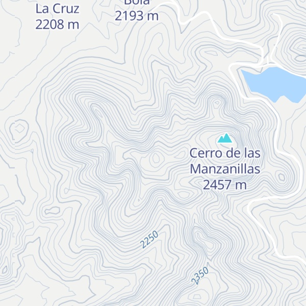 Map of Cerro Las Manzanillas