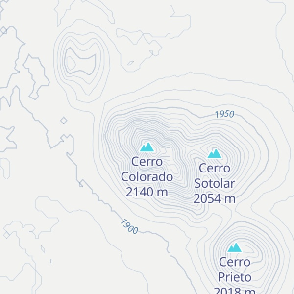 Map of Cerro Colorado