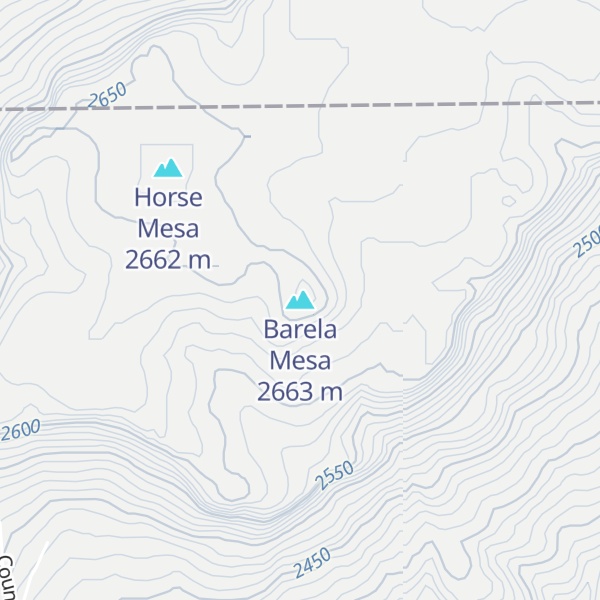Map of Barela Mesa