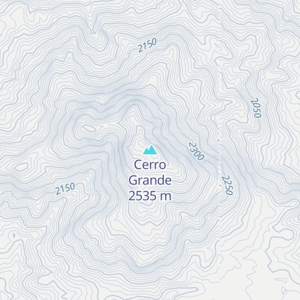 Map of Cerro Grande