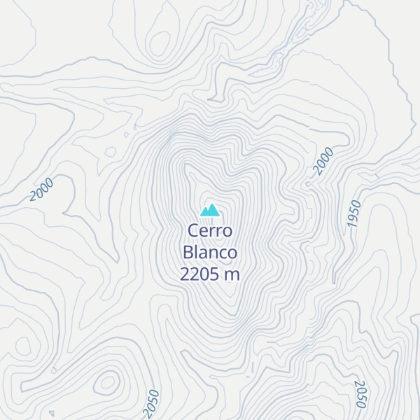 Map of Cerro Blanco