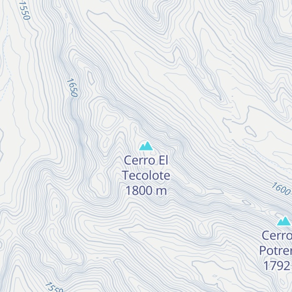 Map of Cerro El Tecolote