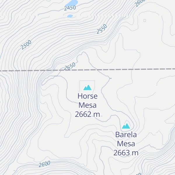 Map of Horse Mesa