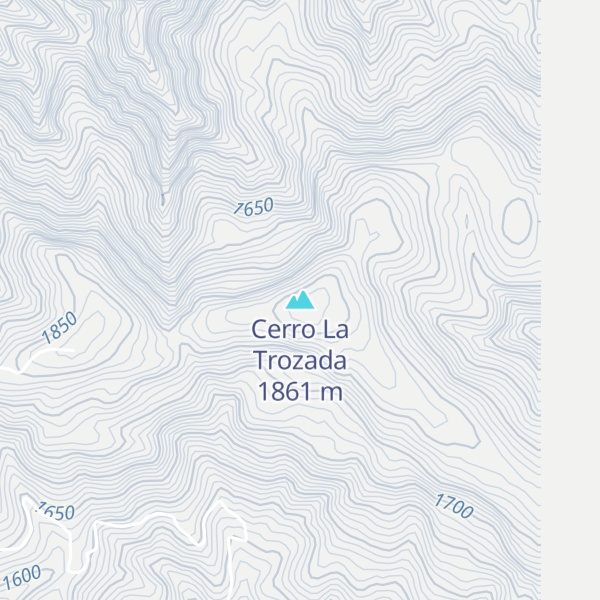 Map of Cerro La Trozada