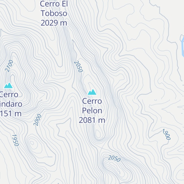 Map of Cerro Pelon