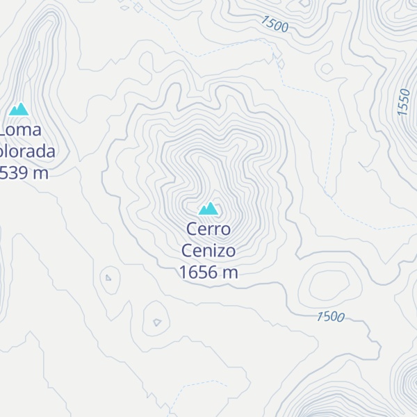 Map of Cerro Cenizo